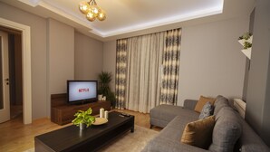 Appartement Ville, 2 chambres, terrasse | Coin séjour