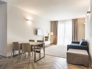 Superior Apartment, 2 Bedrooms, Accessible, Lake View | Living room | TV - L.A. Home (Moniga del Garda)