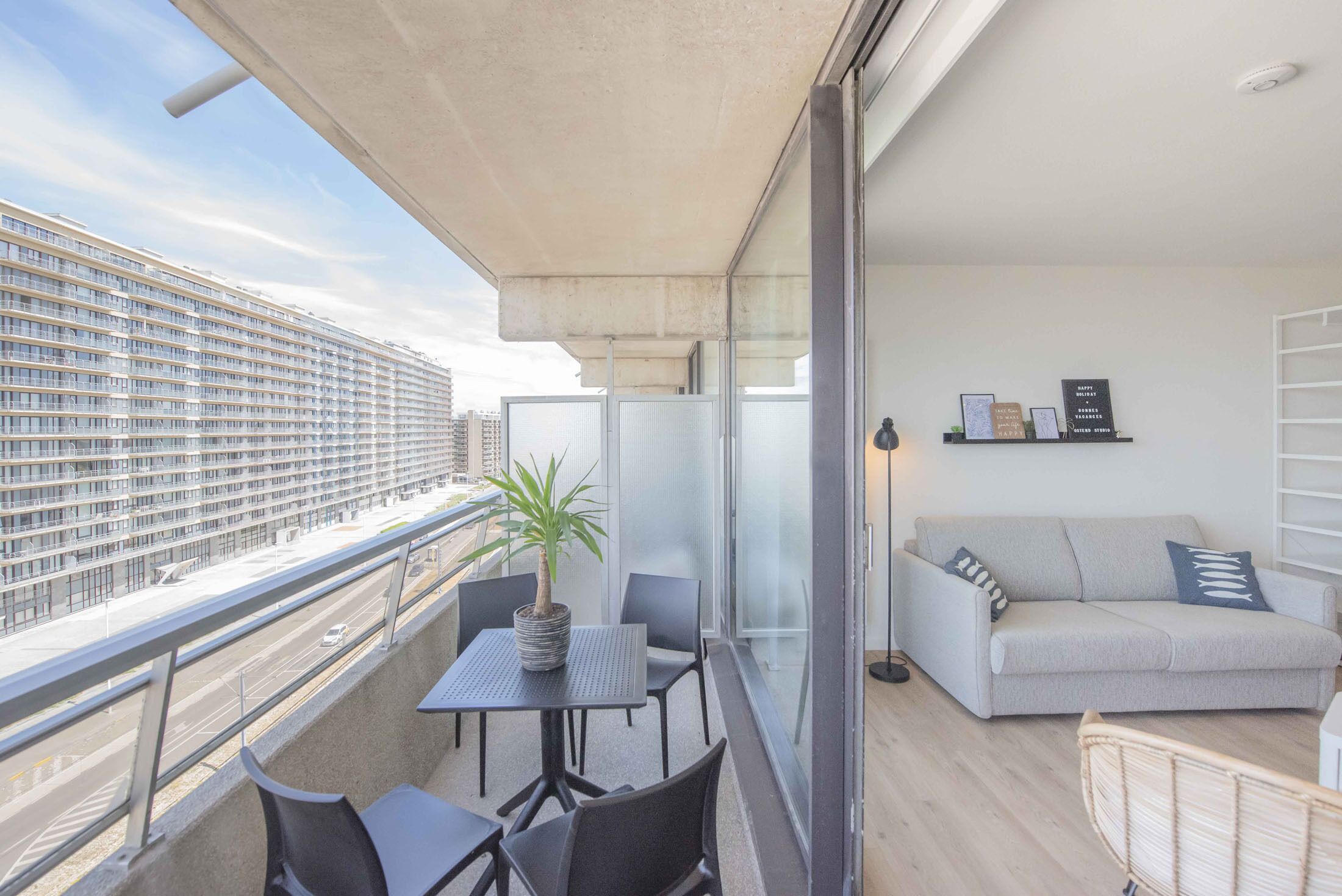 Comfort studio, gedeeltelijk uitzicht op zee (8) | Balkon