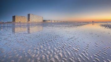 Vlak bij het strand