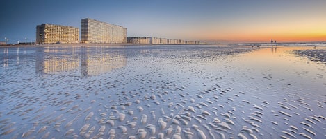 Vlak bij het strand