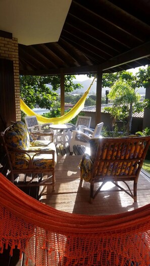 Terrace/patio - Paradise on Praia do Rosa (Imbituba)