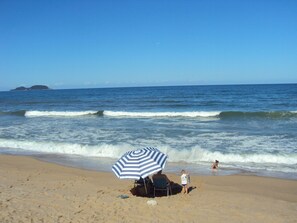 On the beach