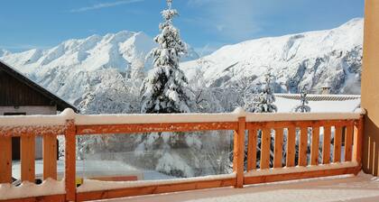 Chalet dâexception moderne, avec espace bien-ĂȘtre,