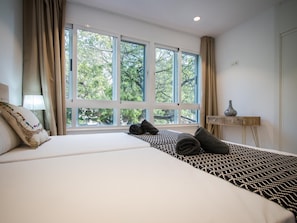 2 dormitorios, tabla de planchar con plancha, wifi gratis y ropa de cama