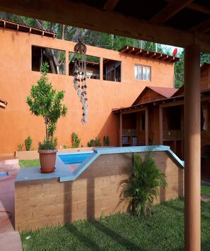 Comfort Cabin, 1 King Bed, Kitchenette | Terrace/patio