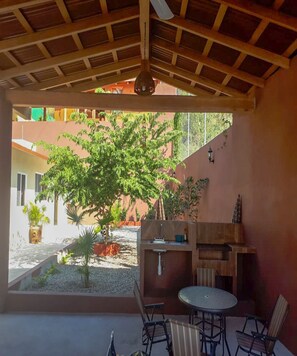 Family Villa, 2 Double Beds, Pool Access | Terrace/patio