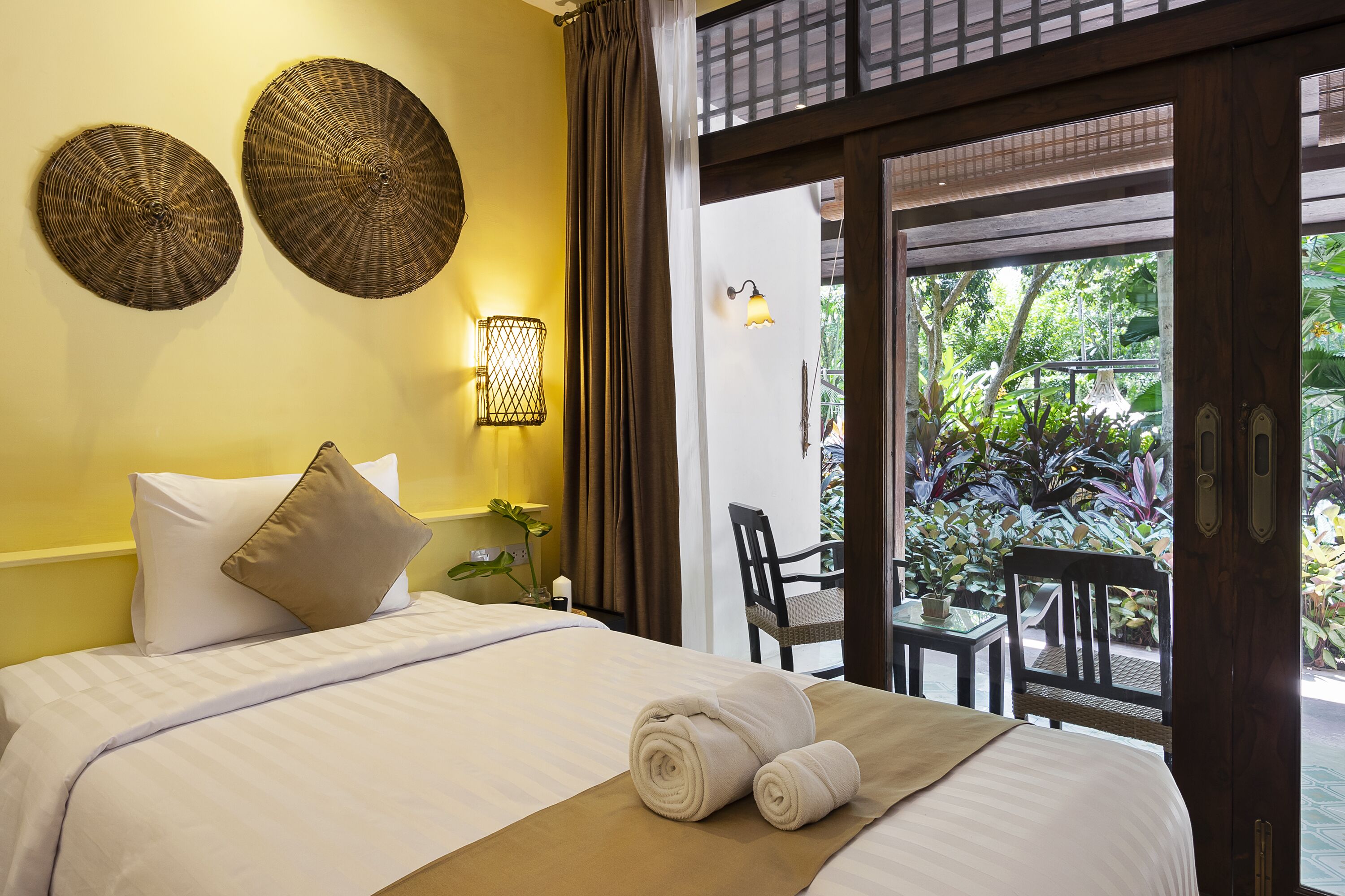 Chambre Deluxe avec lits jumeaux, 2 lits une place, baignoire