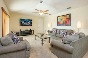Smart TV, video games, DVD player, books