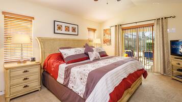 4 chambres, coffres-forts dans les chambres, bureau