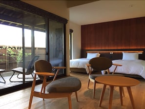 Private Building with Semi Open Air Bath - 2 | Individually decorated, blackout drapes, free WiFi, bed sheets