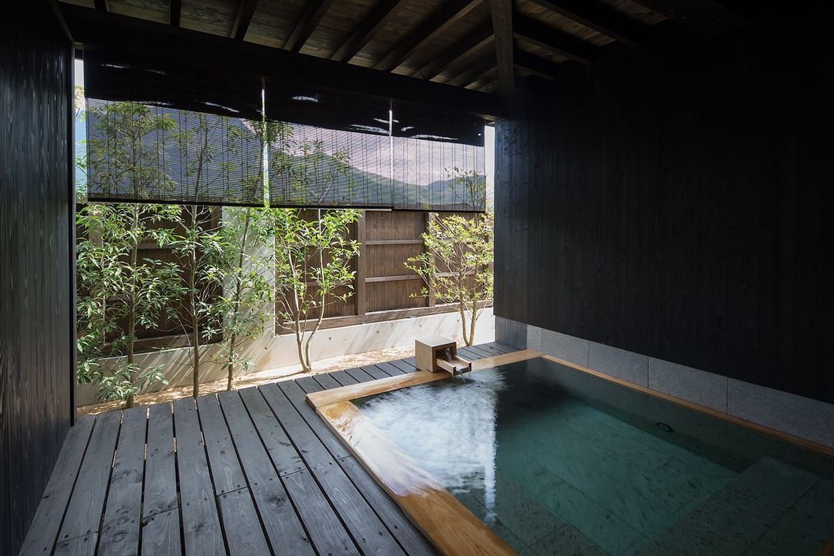 Private Building with Semi Open Air Bath -3 | Individually decorated, blackout drapes, free WiFi, bed sheets
