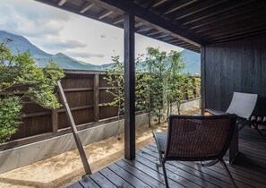 Private Building with Semi Open Air Bath -3 | Individually decorated, blackout drapes, free WiFi, bed sheets