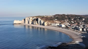 Vlak bij het strand