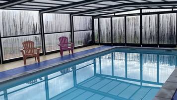 Indoor pool, a heated pool