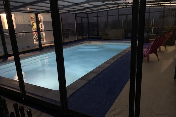 Indoor pool, a heated pool