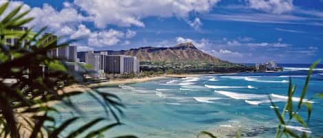 Sun-loungers, beach towels