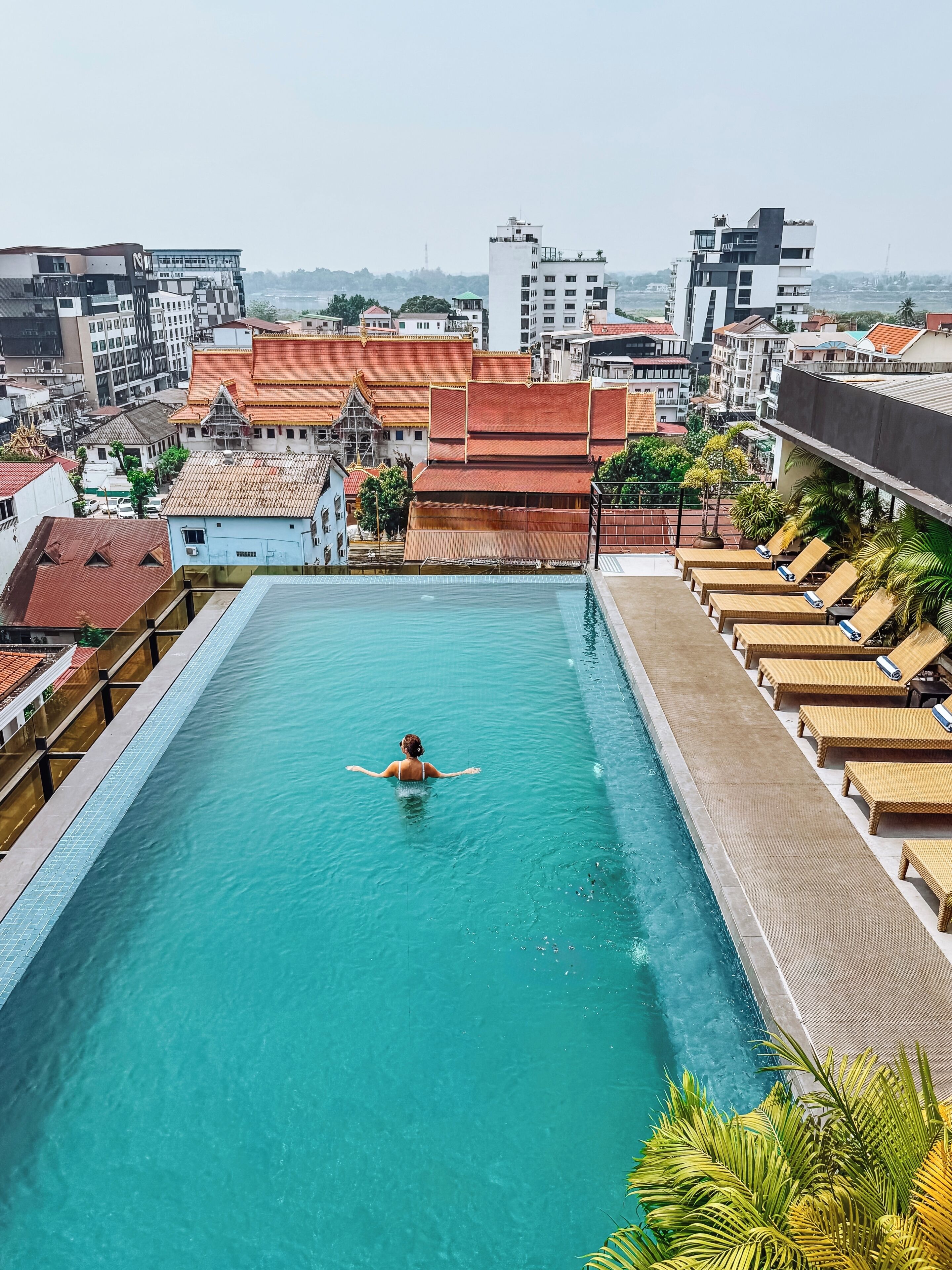 Outdoor pool, open 8 AM to 8 PM, sun loungers