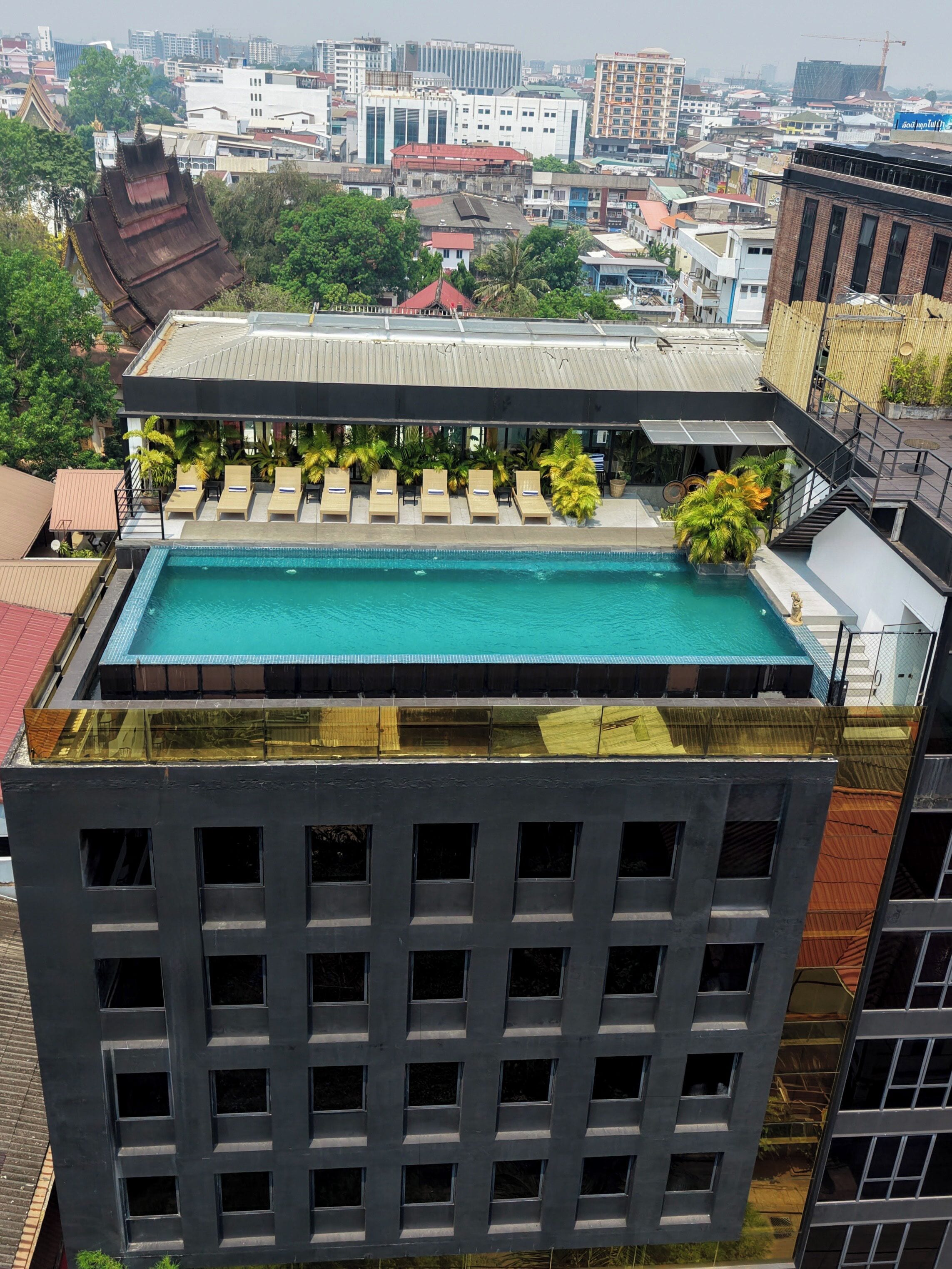 Outdoor pool, open 8 AM to 8 PM, sun loungers