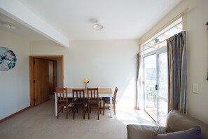 House, 4 Bedrooms, 2 Bathrooms, Ocean View | Living area - Pounawea Waterfront House (Owaka)