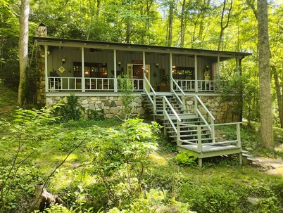 A Secluded Cabin on a Babbling Brook