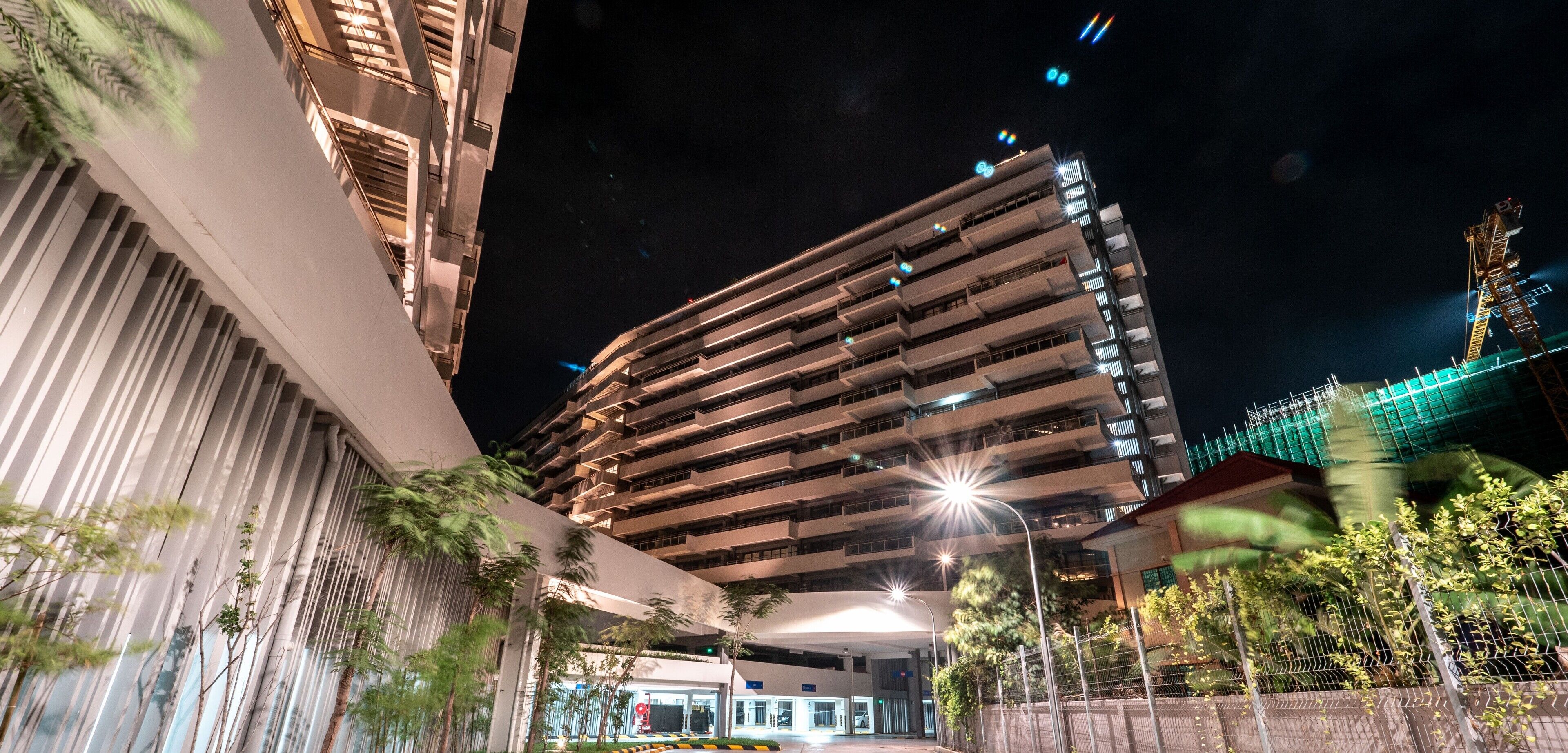 Front of property – evening/night