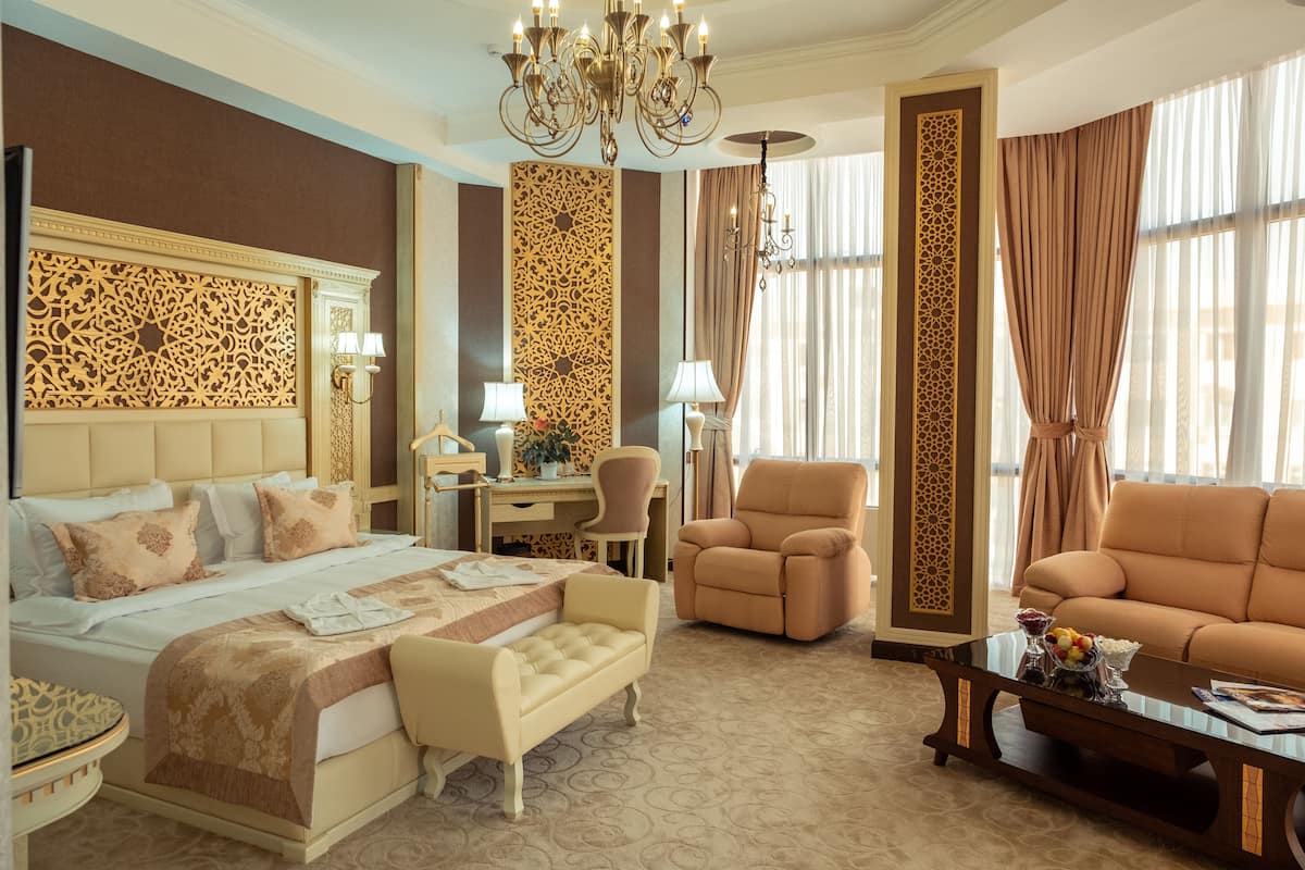 Suite, City View | Premium bedding, minibar, in-room safe, blackout curtains