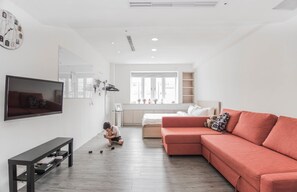 Escritorio, camas plegables/adicionales y wifi gratis 