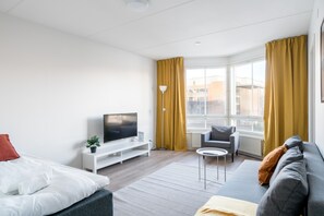 Standard Apartment, 2 Bedrooms, Balcony | Living area | Smart TV - Hiisi Homes Helsinki Sörnäinen (Helsinki)