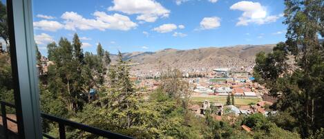 Udsigt fra overnatningsstedet