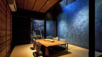 Traditional House with Semi-open-air-bath | Living area | 55-inch flat-screen TV with digital channels, TV, Netflix