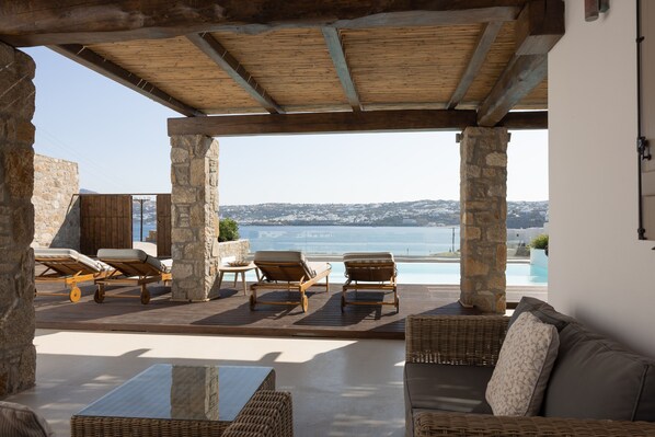 Luxury Bungalow, Private Pool 4B Seaside | Terrace/patio - Amaris Mykonian Residence (Mykonos)