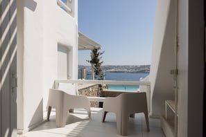 Luxury House, Jetted Tub, Sea View, 3AB Main Complex | Terrace/patio - Amaris Mykonian Residence (Mykonos)