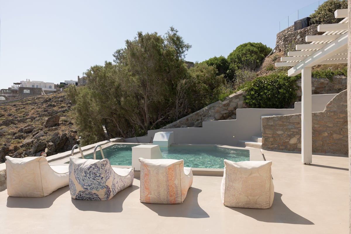Luksus-hus - privat pool - havudsigt | Terrasse/gårdhave