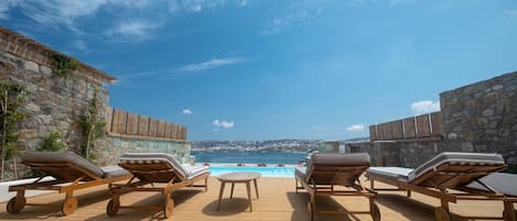Bungalow Luxe, piscine privée | Vue de la chambre