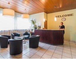 Quiosque de check-in/check-out