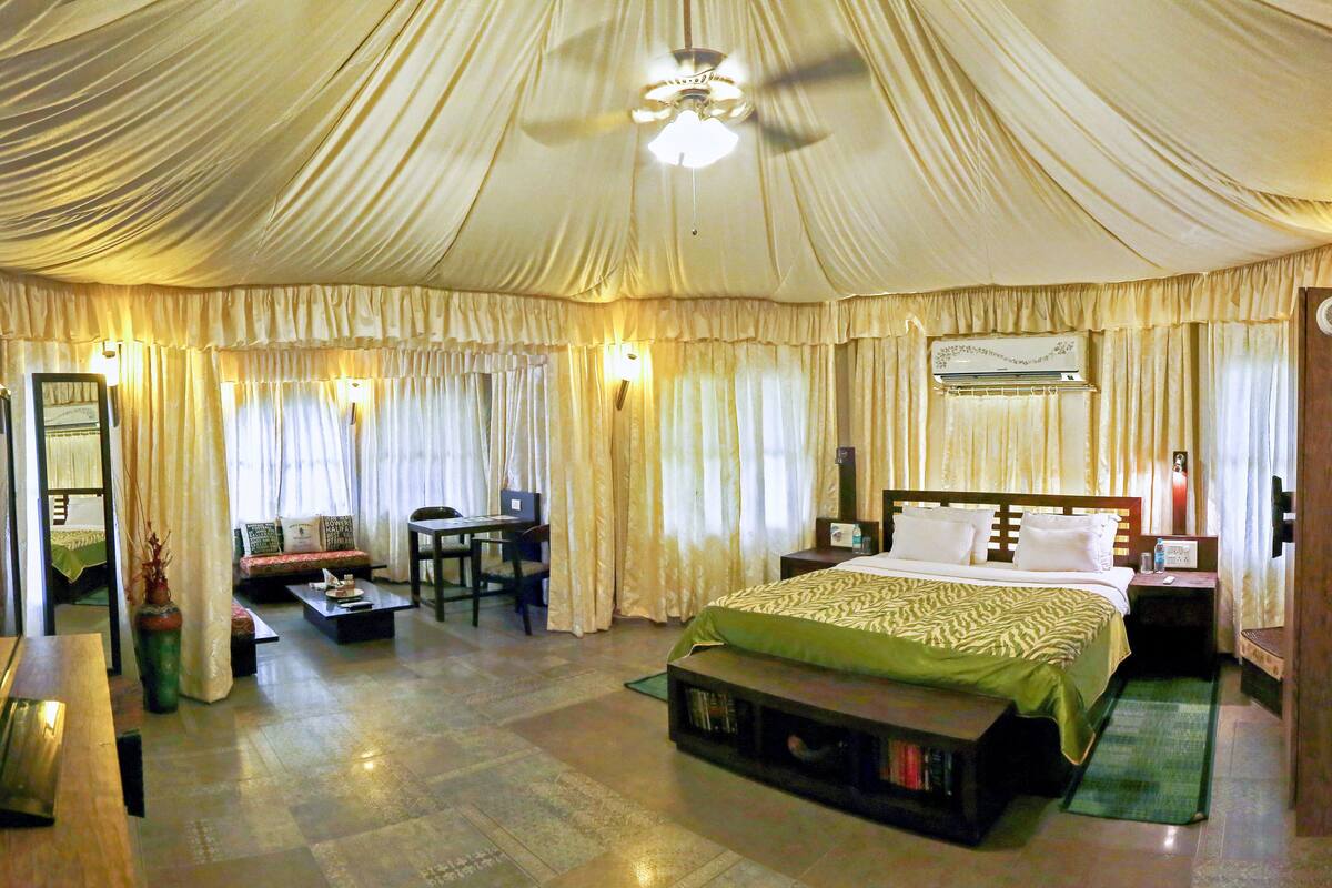 Luxury Tent | 1 bedroom, premium bedding, memory foam beds, minibar