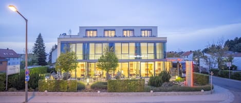 Front of property – evening/night