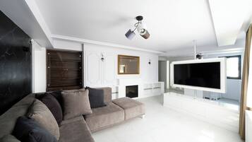 Apartamento presidencial, 1 cama de matrimonio grande, no fumadores | Ropa de cama hipoalergénica, minibar, caja fuerte