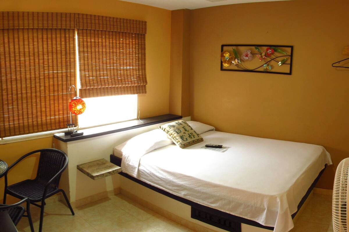 Economy Room, Air Conditioned, Courtyard View | Literie de qualité, rideaux d’obscurcissement, fer et planche à repasser