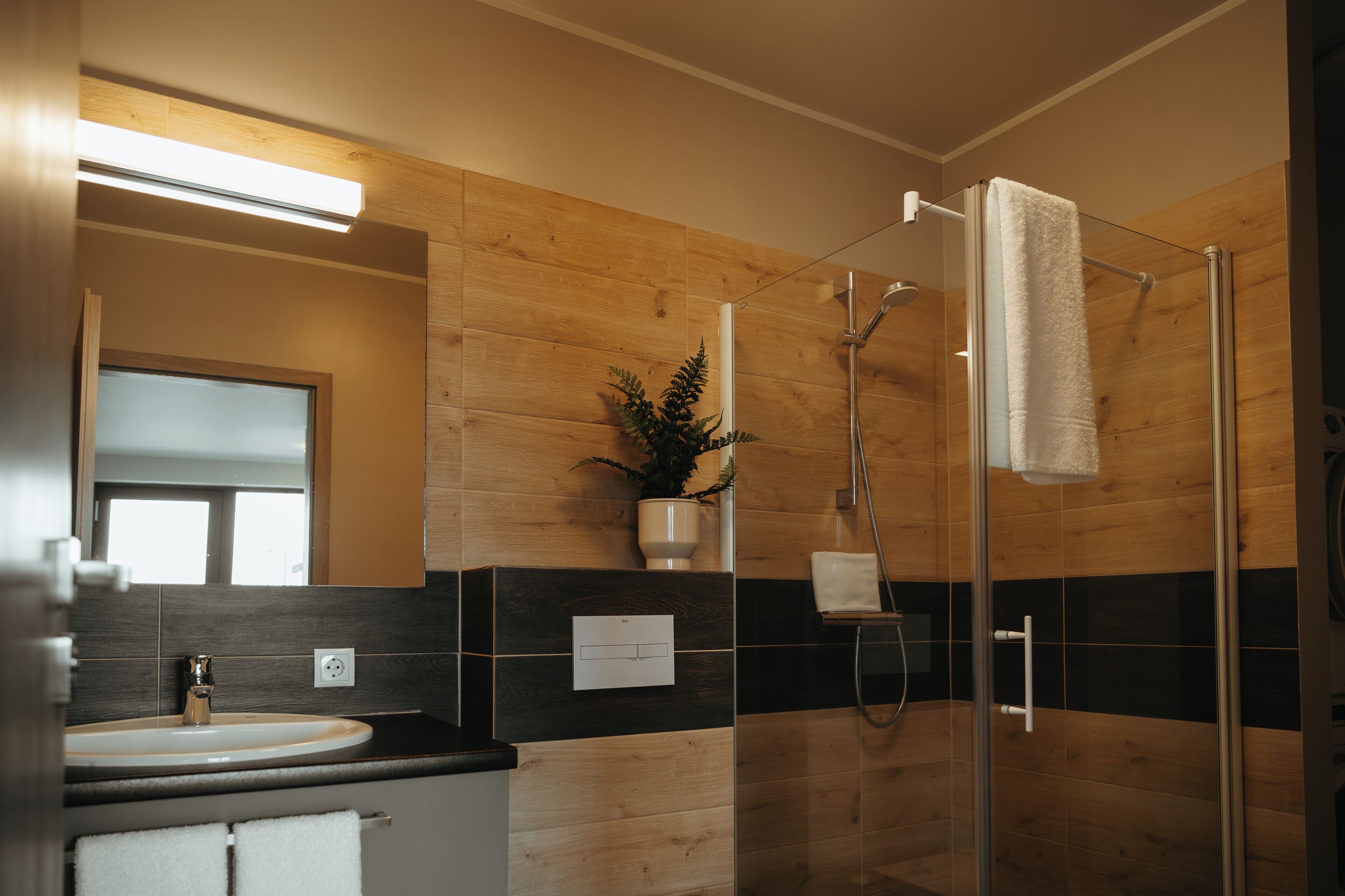 Familienstudio, 1 Doppelbett und Schlafsofa | Badezimmer