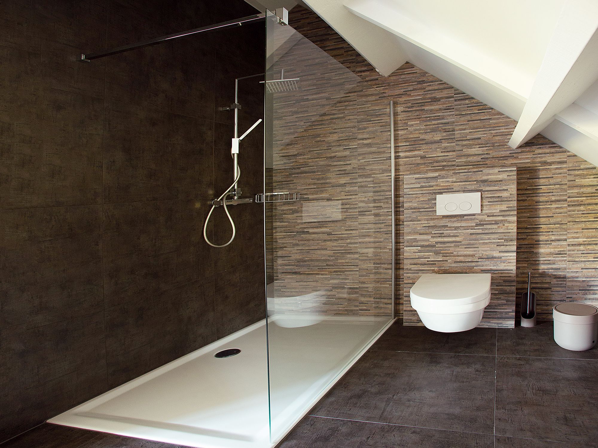 family double room, balcony | bathroom shower