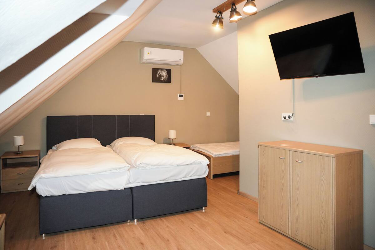 Triple Room | Down comforters, WiFi (free), bed sheets