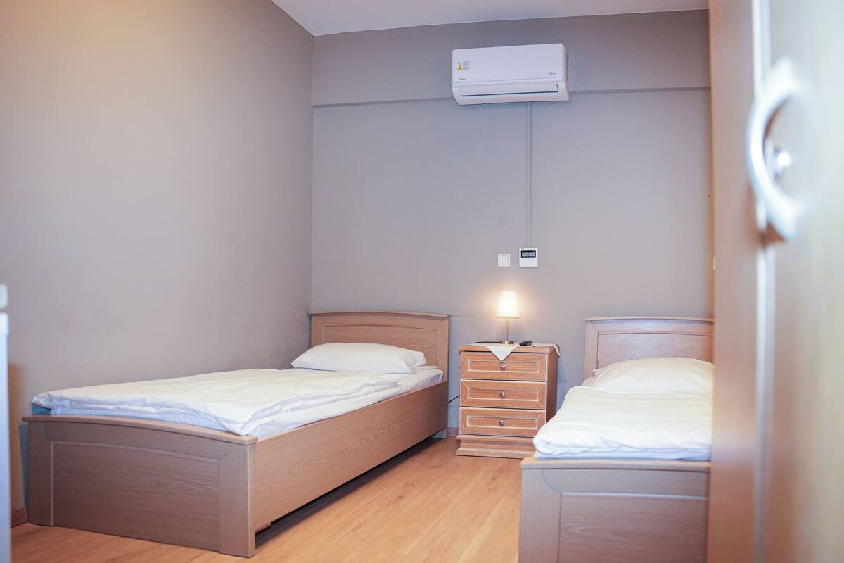 Double or Twin Room | Down comforters, WiFi (free), bed sheets
