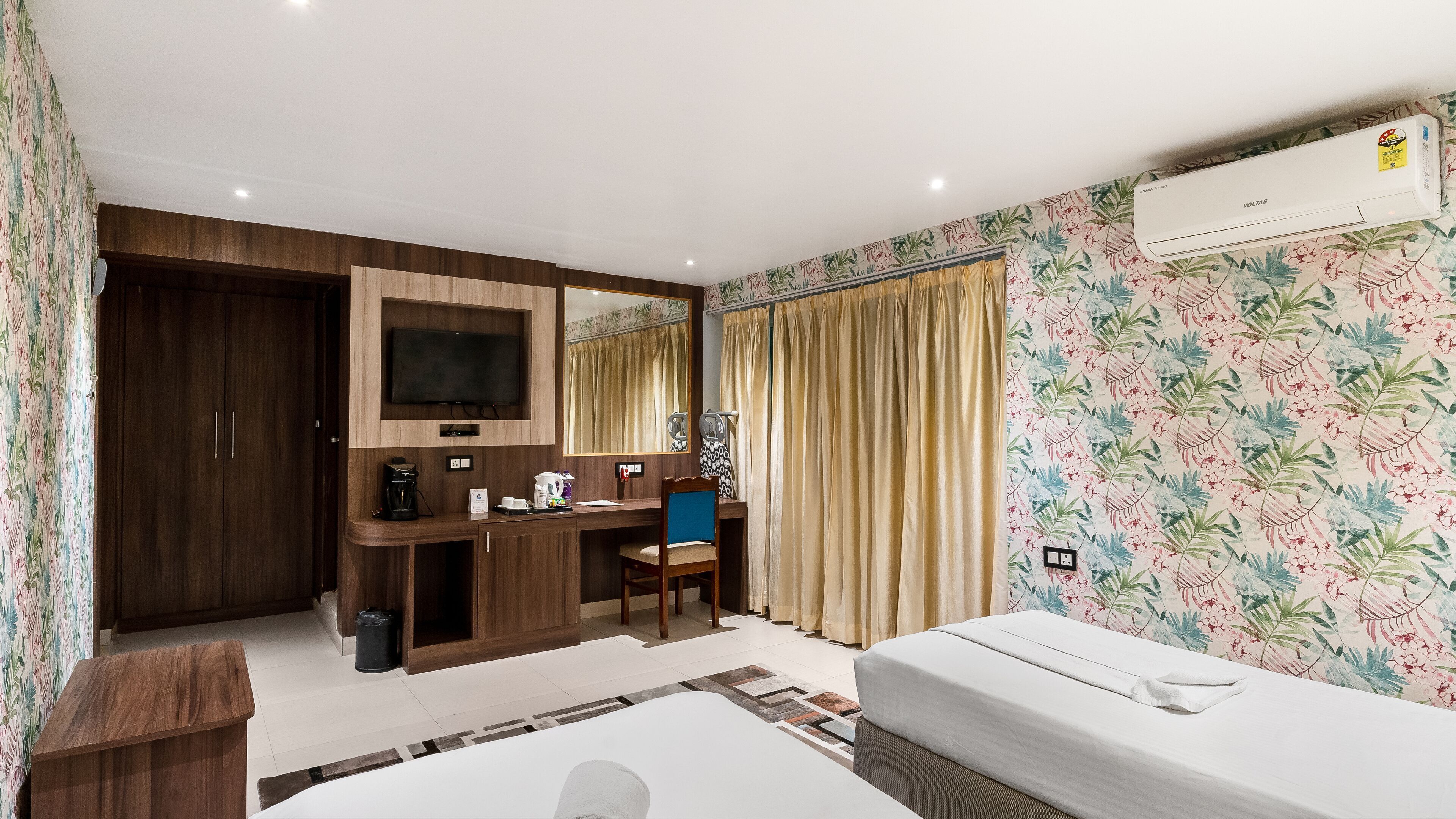 1 slaapkamer, luxe beddengoed, een minibar, een kluis op de kamer