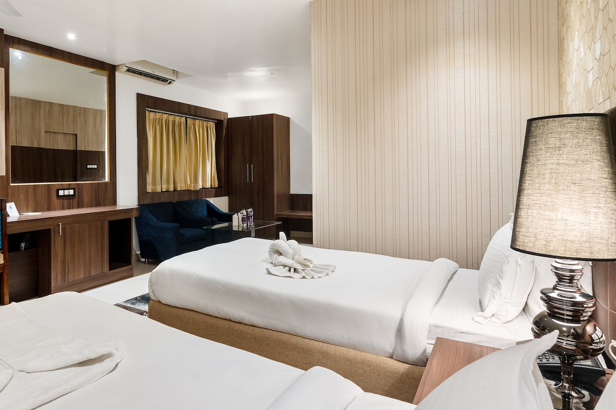 1 habitación, ropa de cama de alta calidad y minibar 