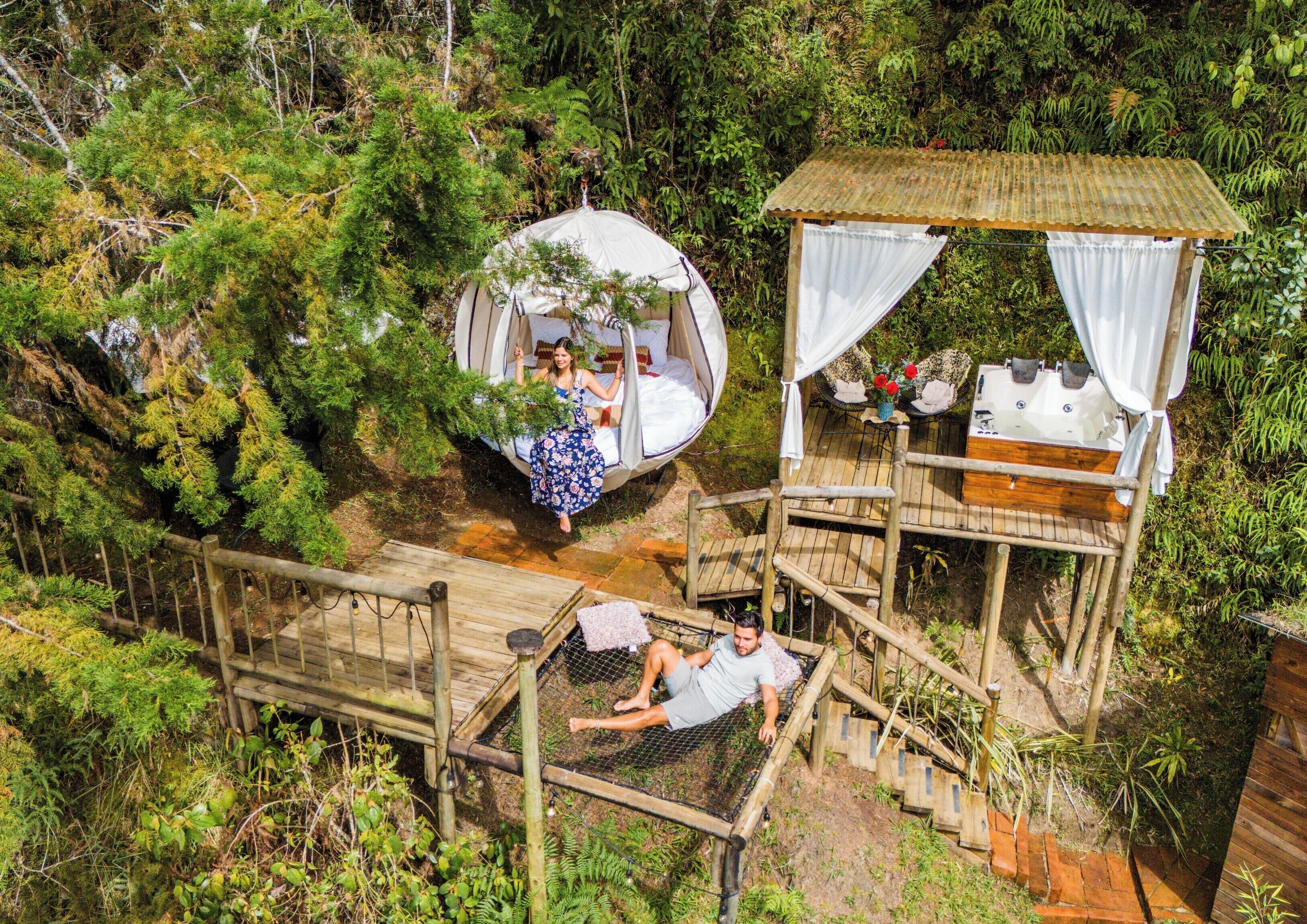 Romantisches Zimmer, 1 Queen-Bett, Whirlpool, Blick auf die Lagune