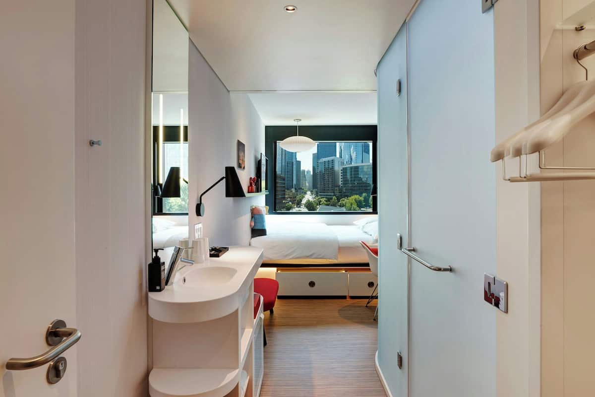 Premium bedding, down comforters, pillowtop beds, in-room safe