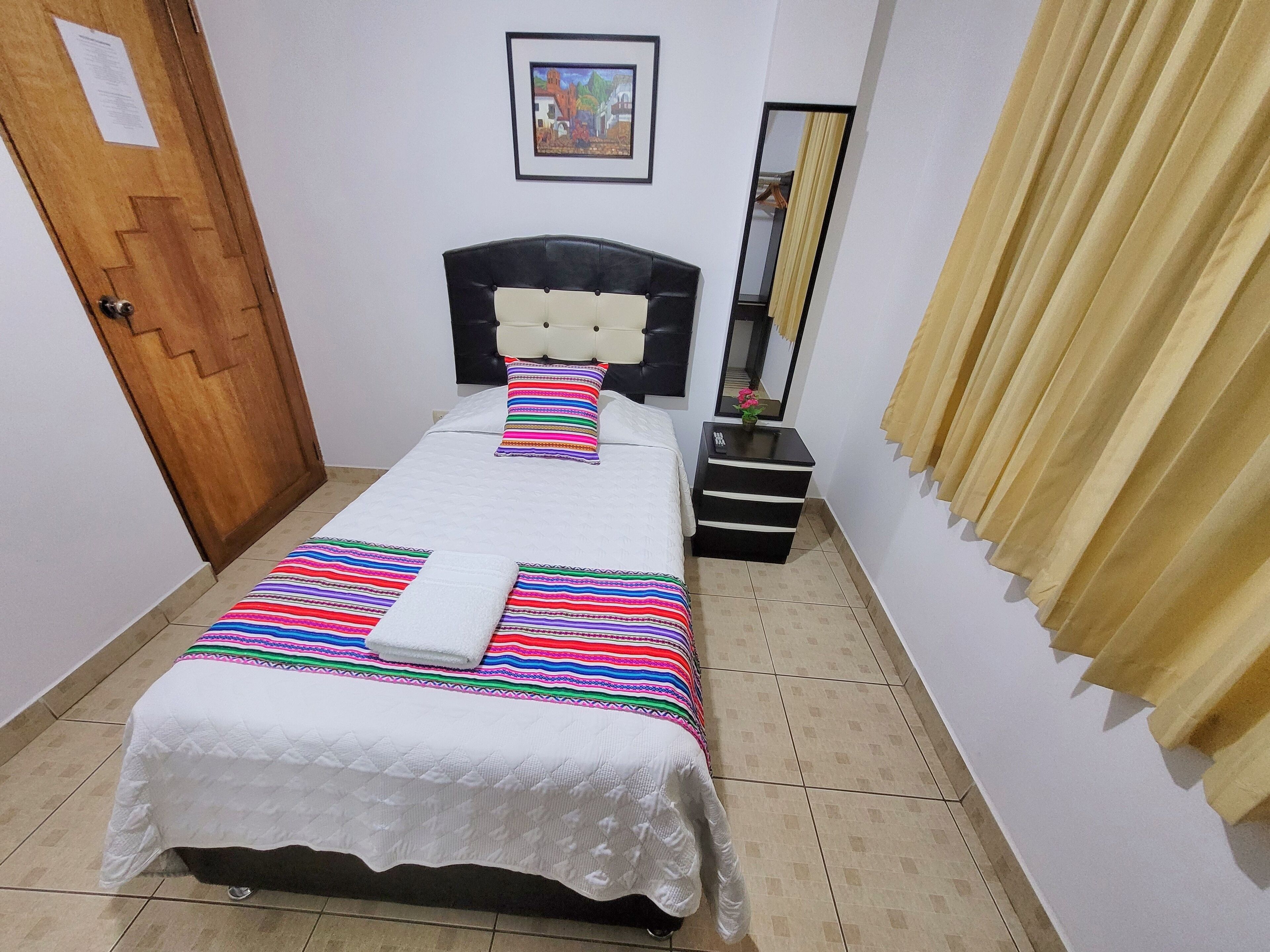 single room with private bathroom | premium bedding, down duvets, memory-foam beds, individually decorated