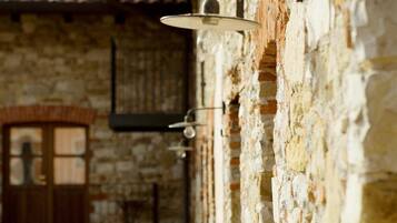 Shower, free toiletries, hair dryer, bidet